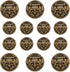 14 Pieces Antique Gold Blazer Buttons, Crown Lion Metal Shank Blazer Buttons Set for Sewing Coats Suits Blazers...