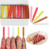 500 Pcs 3 Inch Plastic Steak Markers Colorful Plastic Meat Doneness Picks Steak Temperature Sticks Rare, Medium Rare, Medium, Medium Well, Well fo...