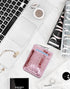 Super Shiny Slim Credit Card Holder Mini Front Pocket Wallet in Mirror Metallic Faux Crocodile pattern (Metalic Pink)...