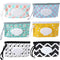 FEBSNOW 6 Pack Baby Wipes Dispenser, Portable Refillable Wipe Holder, Baby Wipes Container, Reusable Wipes Case, Baby Travel Wet Wipes Pouch...