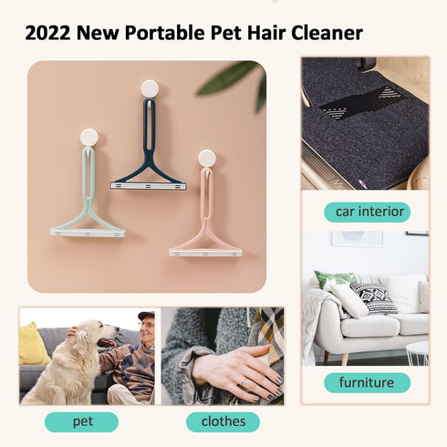 Pet Hair Remover for Couch, Carpet Scraper Fur Removal Tool for Furniture, Lint Cleaner Dog Hair, Reusable Cat Hair Removal Brush for Car Detailin...