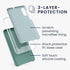 kwmobile Case Compatible with Samsung Galaxy A50 Case - TPU Silicone Phone Cover with Soft Finish - Arctic Night...