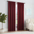 ECLIPSE Solid Thermapanel Modern Room Darkening Rod Pocket Window Curtain for Bedroom (1 Panel), 54" x 84", Merlot...