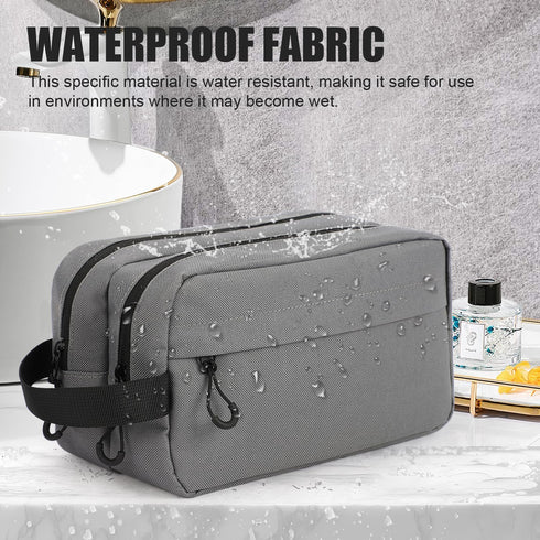 emissary Men's Travel Toiletry Bag, Water Resistant Travel Bathroom Bag Men's Shaving Kit, Dopp Kit for Men, Travel Kit Small Bags for Men, Shavin...