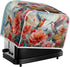 Hummingbird Flower Print Toaster Covers 2 Slice Wide Slot Dustproof Floral Fingerprint Protectors and Greasy Protection Anti-sputtering Machine Wa...