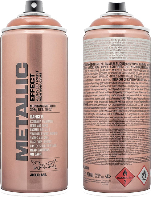 Montana Cans Montana EFFECT 400 ml Metallic Color, Copper Spray Paint, 13.5256 Fl Oz (Pack of 1)...