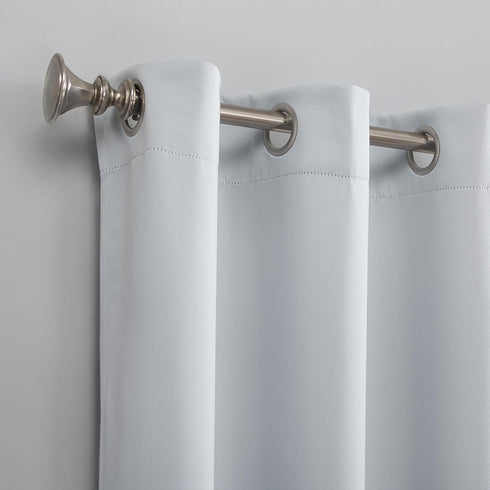 Sun Zero Easton Energy Saving Blackout Grommet Curtain Panel, 40" x 108", Oyster White...
