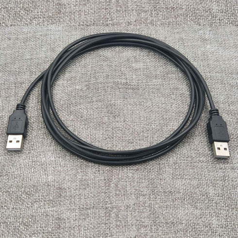 USB to USB Cable - Superspeed USB 2.0 Type A Male to Type A Male 24 / 28AWG Cable 7 Feet - Black...