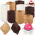 Uiifan 1200 Pcs Square Cupcake Liners 1.77"x1.77" Square Brownie Baking Cups Pan Liners Disposable Greaseproof Paper Cupcake Liners for Wedding Gr...