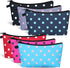 6 Pieces Makeup Bag Toiletry Pouch Waterproof Cosmetic Bag with Zipper Travel Packing Bag 8.7 x 5.3 Inch Small Cosmetic Bag Accessory Organizer fo...