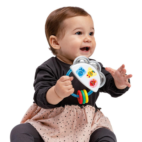 Baby Einstein Tiny Tambourine Musical Toy & Rattle, BPA Free, Take Along, Age 3 Months+...