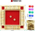 Dice Game Shut The Box Game Wooden Board Game with 10 Dices,a Classic 4 Sided Family Math Game for 2-4 Players Dice Board Game Shut-The-Box,Red(Ki...