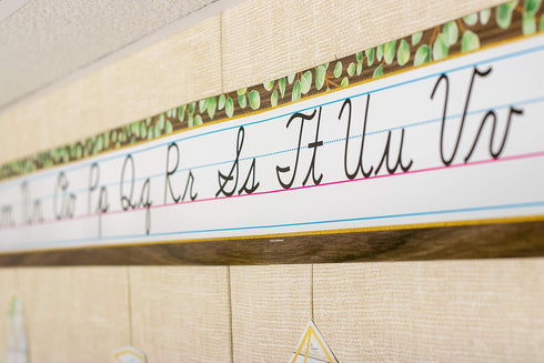 Teacher Created Resources Eucalyptus Cursive Mini Bulletin Board Set...