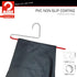 Mawa by Reston Lloyd Reverse Hook Trouser Series Non-Slip Space-Saving Clothes Hanger with Single Rod for Pants, Style KH/35U, 1-Each, Red...
