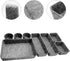 8pcs Drawer Organizers, Separators, Storage Box,Felt Storage Bins Inserts Tool Containers Toy Basket Shelf Cubes Foldable Drawer Dividers Desk Org...