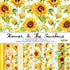 Scrapbook Paper 6X6, Card Making Supplies, Single-Sided Cardstock Paper Pads, Decorative Craft Paper, Sunflower Pattern Paper Pack, Decopodge Pape...