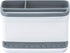 Glad Kitchen Sink Organizer Caddy with 2 Compartments | Sponge Holder for Soap, Scrubber Brush, and Dish Cloth | Drain Holes and Pour Spout Keeps ...