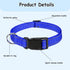 Reflective Nylon Dog Collars 2pcs,with Quick Release Buckle,Adjustable Safety Nylon Collars for Small Medium Large Dogs (Medium :Width1,Neck 14"-2...