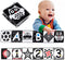 Black and White High Contrast Baby Cloth Book Toys,Baby Soft Books Age 0-6 Months,Baby Book for Brain Development in Newborns Aged 6-12 Months,Mon...
