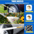 Jet Nozzle for Garden Hose, Hydro Jet Power Washer Wand with 3 Different Jet Nozzle and Quick Connectors, High Pressure Washer Tools Water Wand (B...