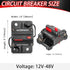 RED WOLF Waterproof 100Amp Circuit Breaker for Boat Trolling Motor Marine ATV Vehicles Stereo Audio Electronic Battery System Inline Fuse with Man...