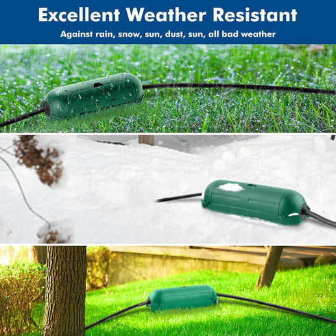 Restmo 4 Pack Compact Outdoor Extension Cord Cover, IP44 Waterproof Box and Safety Housing Case, Ideal to Protect Outdoor Plugs, Electrical Connec...