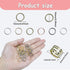 YAKA 420Pcs 12mm1Box 6 Colors Open Jump Ring,Ring Jewelry Keychain for Jewelry Making Accessories,1Pcc Jump Ring Open/Close Tool and 1Pcs Clear Bo...