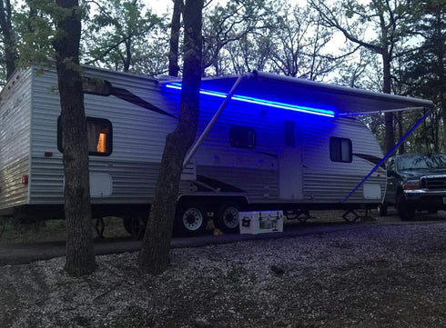 RV Led Awning Party Light, Led Awning Strip Light for Camper Motorhome Travel Trailer Concession Stands Food Trucks, Light Up Canopy Area for BBQ ...