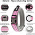 Soft Neoprene Padded Dog Collar, Adjustable Reflective Wide Pet Nylon Dog Collars for Small Medium Large Dogs Pink-XL...