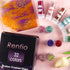 Renfio 32 Colors Broken Crushed Glass Glitter Set, 22.57oz 640g Glitter Shards 2-4mm Irregular Metallic Glass Chips Crystal Chunky Flakes Sequins ...