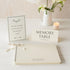 ANGEL & DOVE Funeral Guest Book & 2 Signs Set - Ivory, 12 x 8 - Create a Beautiful Memory Table at a Memorial or Celebration of Life...