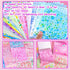 2800PCS Kpop Photocard Scrapbook Stickers Book, Butterfly Stars Heart Ribbon Letters Stickers Self Adhesive Kpop Deco Korean Stickers Book for Pho...