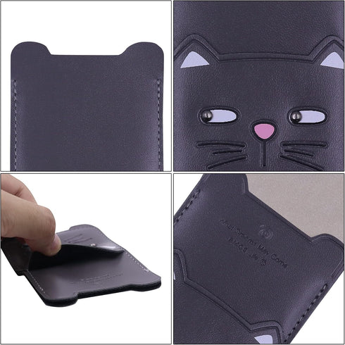 ZGMYC Cute Animals Phone Card Holder Sleeves, PU Leather Adhesive Stick On Wallet Phone Pocket Credit ID Case for All Smartphones...