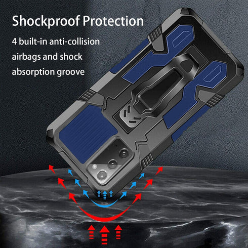Compatible with Samsung Galaxy Note 20 5G Case,with Tempered Glass Screen Protector and Belt Clip Full Body Heavy Duty Shockproof Rugged Protectiv...
