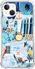 Good Vibes Picture Collage Phone Case for iPhone 13, Summer Sea Beach Blue Collage Cover for Women Men Girls Boys, Trendy Design TPU Bumper Cover ...