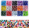 Evil Eye Beads for Jewelry Making,750 Pieces Flat Round Lampwork Evil Eye Turkish Handmade Resin Charms Spacer Beads for DIY Jewelry Bracelet Earr...