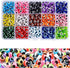 Evil Eye Beads for Jewelry Making,750 Pieces Flat Round Lampwork Evil Eye Turkish Handmade Resin Charms Spacer Beads for DIY Jewelry Bracelet Earr...