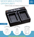 BM Premium NP-FW50 Dual Bay Battery Charger for Sony ZV-E10, A6100, A6400, DSC-RX10 IV, DSC-RX10 III, DSC-RX10 II, DSC-RX10, Alpha 7R, a7, a7R, a7...