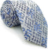 S&W SHLAX&WING New Mens Ties Silver Sky Blue Classic Size Necktie Set with Pocket Square...