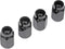 Dorman 711-211 Wheel Nut Black Chrome Acorn 2-Pc 1/2-20 Compatible with Select Models, 4 Pack...