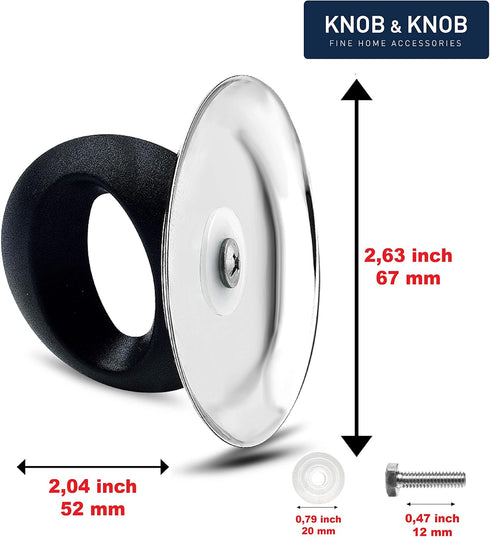 Universal Pot Lid Replacement Knobs Pan Lid Holding Handles (2 pack)...
