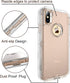 MXX Case for iPhone Xs Case, Heavy Duty Cover - Full Armor Body - Shockproof Protection Bumper - Built-in, Layers Hybrid TPU Rugged Rubber with Ha...