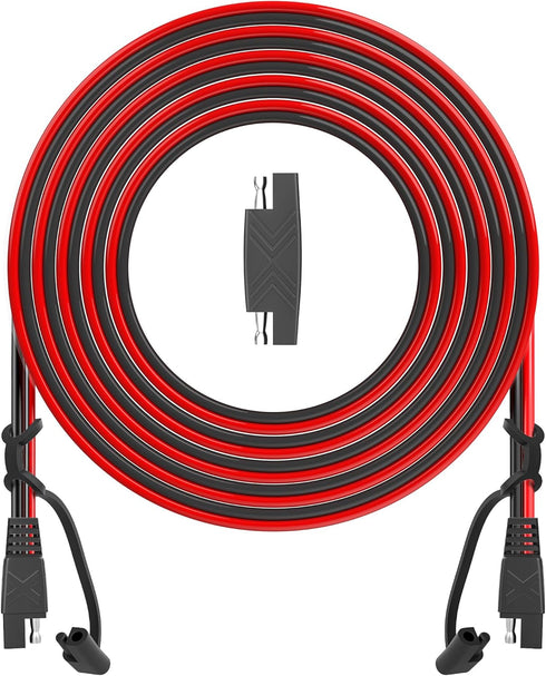 OYMSAE 25Feet SAE to SAE Extension Cable Quick Disconnect Connector 16AWG,for Automotive,Solar Panel Panel SAE Plug(25FT(16AWG)), Charging Adapter...