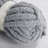 HOMBYS Light Grey Chunky Chenille Yarn for Crocheting, Bulky Thick Fluffy Yarn for Knitting,Super Bulky Chunky Yarn for Hand Knitting Blanket, Sof...