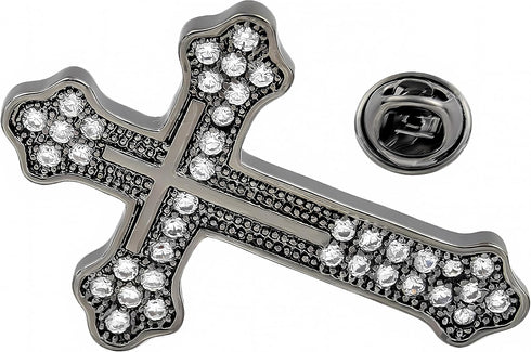 Cross Brooch Tie Pins for Men Women Shirt Lapel Pin Brooch Suit Accessories...