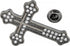 Cross Brooch Tie Pins for Men Women Shirt Lapel Pin Brooch Suit Accessories...