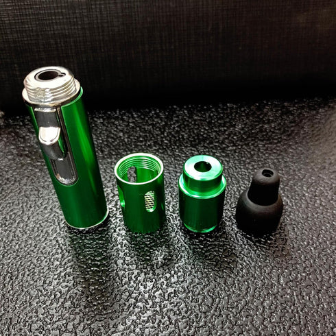 Butane Torch Lighter, Fengfang Metal All-in-One Tube Built-in Detachable Refillable Butane Torch Handheld Lighter (1 Pack Green)...