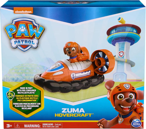 Paw Patrol, Zuma’s Hovercraft, Toy Vehicle with Collectible Action Figure, Sustainably Minded Kids Toys for Boys & Girls Ages 3 and Up...