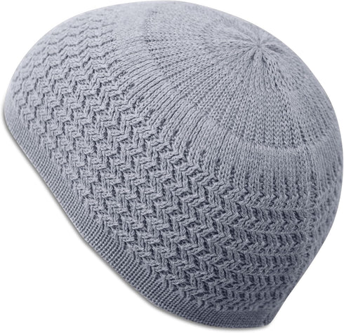 Breathable Skull Caps for Men & Women Zigzag Knit...