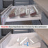 Spice Drawer Organizer, 6 Pcs Clear Acrylic In Drawer Seasoning Jars Rack, Expandable From 8" to 16" Kitchen Cabinets/Countertop Drawer Spice Rack...